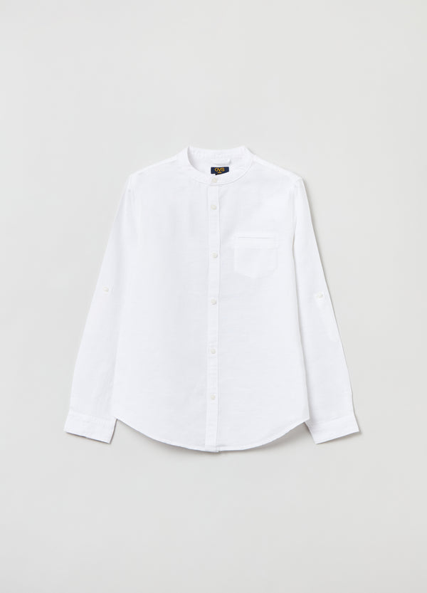 OVS Kids Boy Linen And Cotton Shirt With Pockets