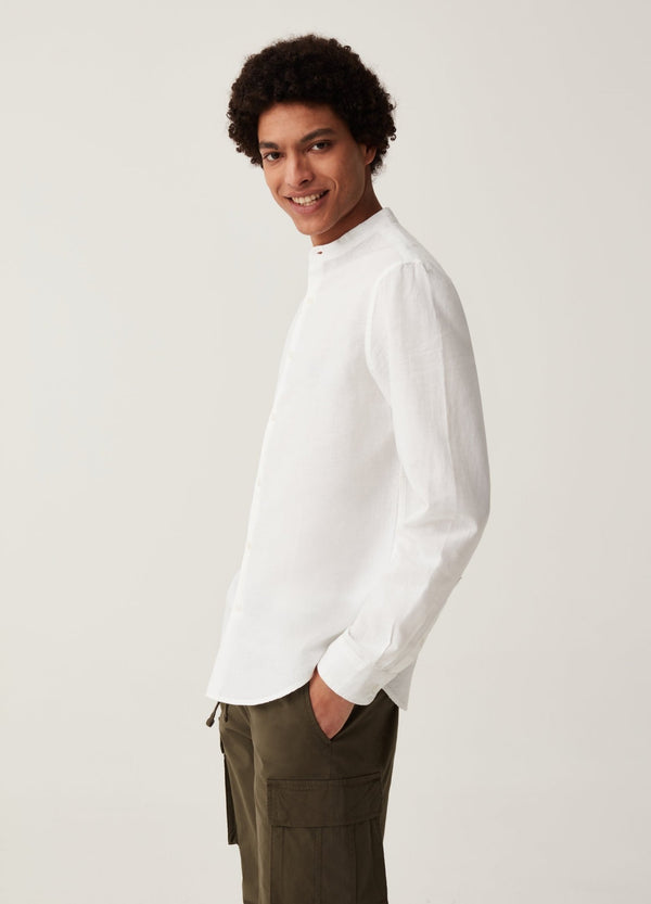 Grand&Hills regular-fit shirt in cotton and linen