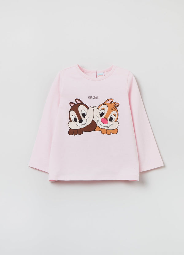 OVS Baby Girl Long-Sleeved T-Shirt With Chip 'N' Dale Print