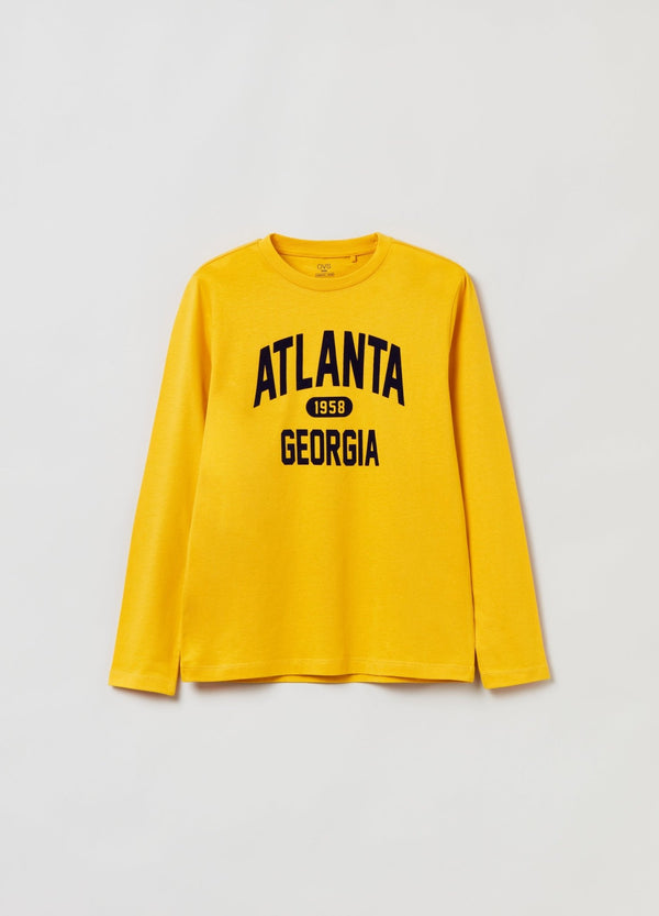 OVS Boys Atlanta Georgia Slogan Long Sleeve T-Shirt