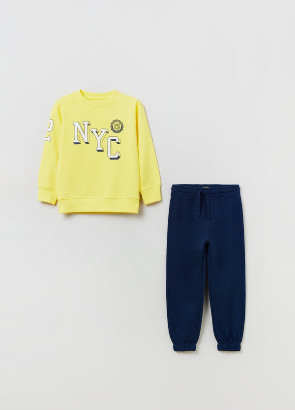 OVS Boys Jogging Set With Printed Lettering