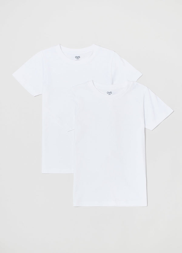OVS Boys Two-Pack Undershirts With Round Neck