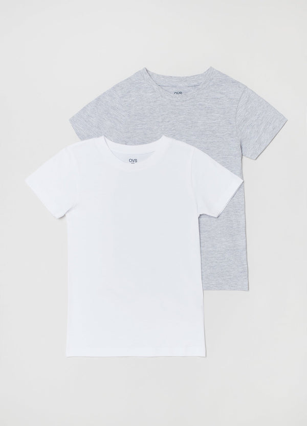 OVS Boys Two-Pack Undershirts With Round Neck