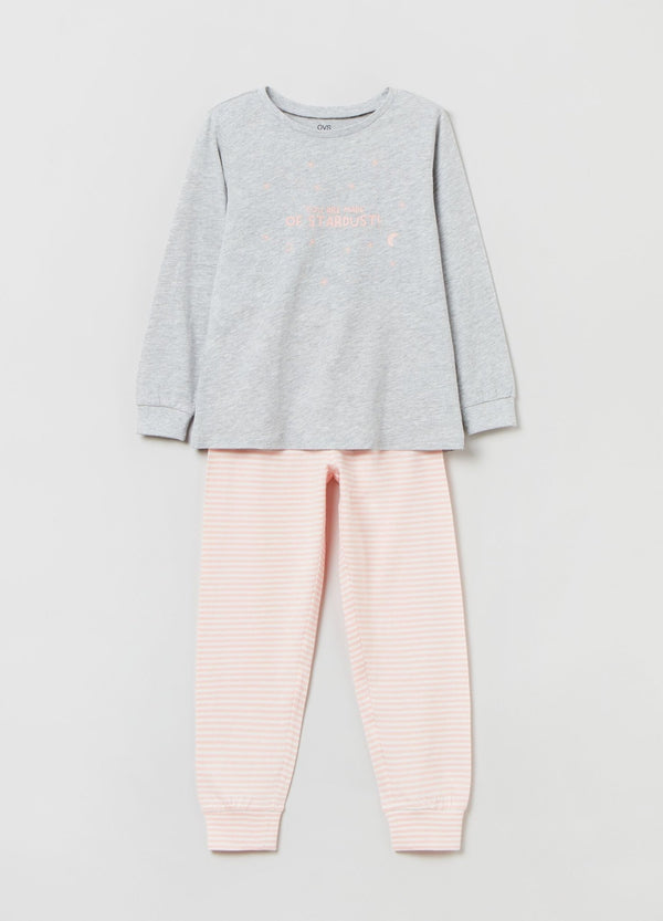 OVS Full-length Pyjamas With Printed Stars And Lettering