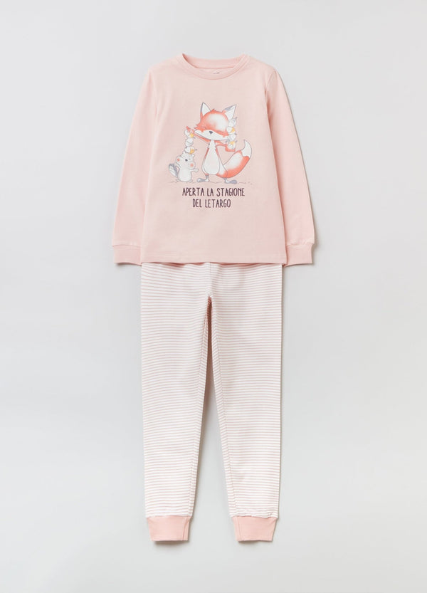 OVS Girls Cartoon Print Pyjama Set