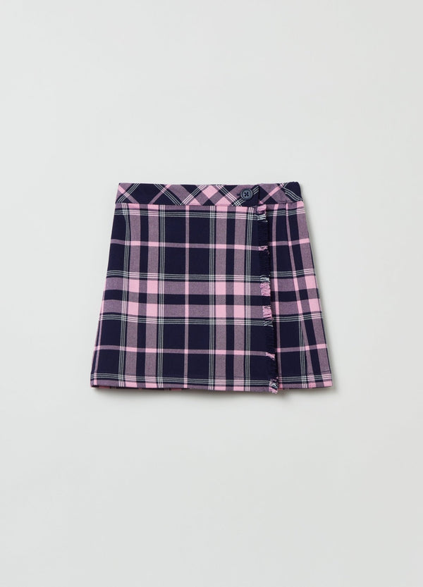 OVS Girls Checked Wrap Skirt