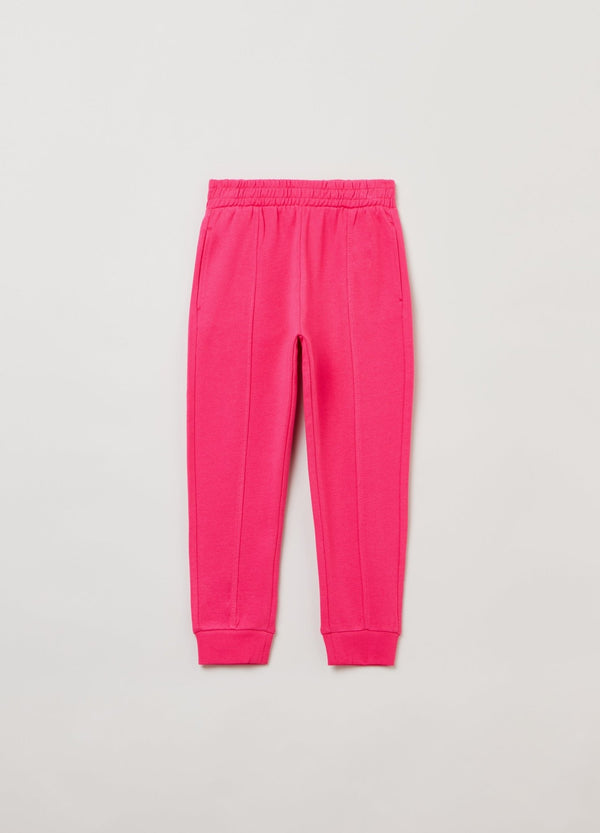 OVS Girls Plush Joggers With Embossed Seams
