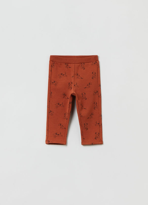 OVS Joggers With Puppies Print