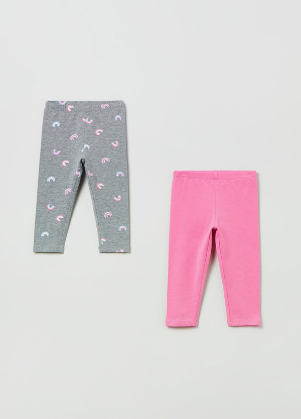 OVS Kids Girl Two-Pack Leggings With Print