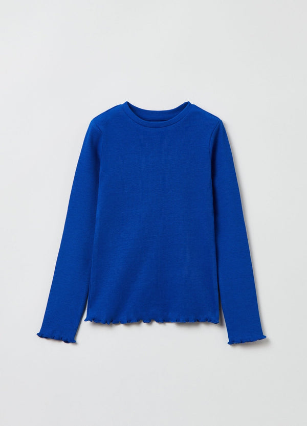 OVS Long-sleeved Solid Colour T-shirt