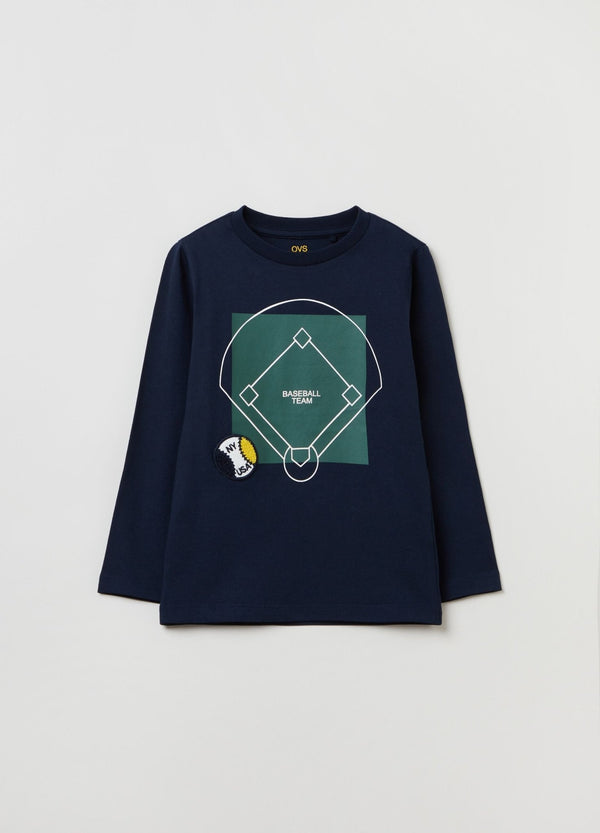 OVS Long-sleeved T-shirt With Baseball Print