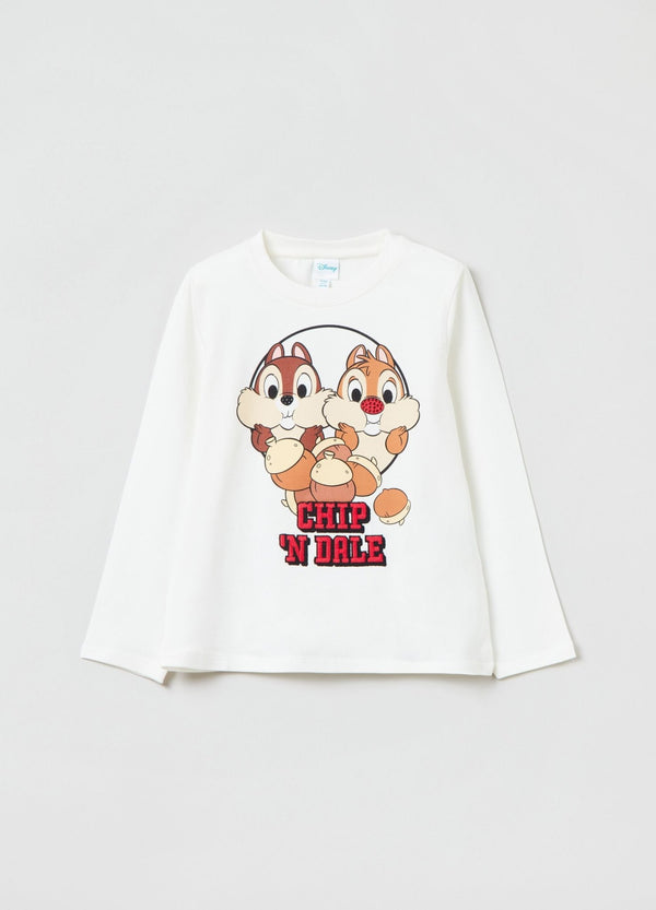 OVS Long-sleeved T-shirt With Chip ‘n’ Dale Print