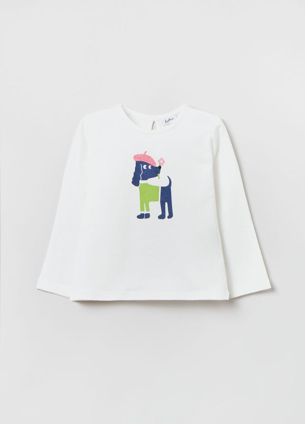 OVS Long-sleeved T-shirt With Puppy Print