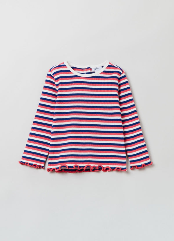 OVS Striped T-shirt With Long Sleeves