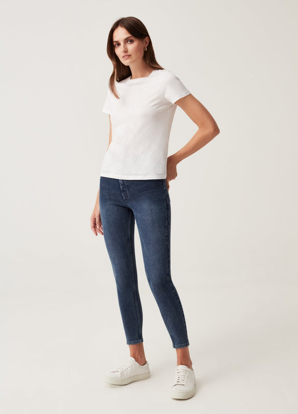 OVS Womens Skinny-Fit Crop Jeans