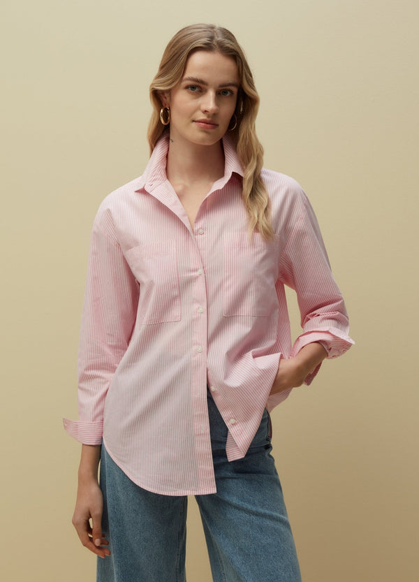 PIOMBO relaxed fit shirt with pockets
