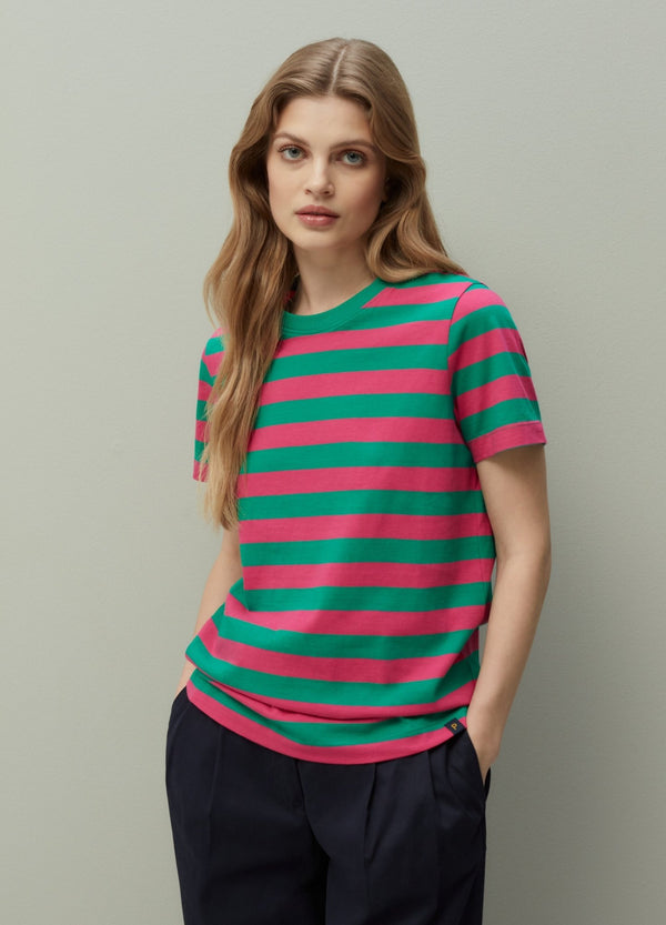 PIOMBO striped T-shirt in Supima cotton